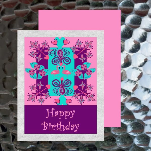 Flamingo Floral birthday