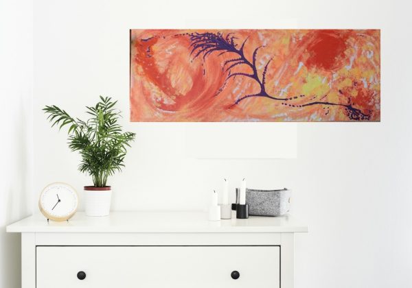 canvas on a wall
