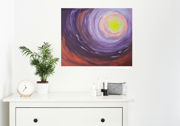 Canvas on wall