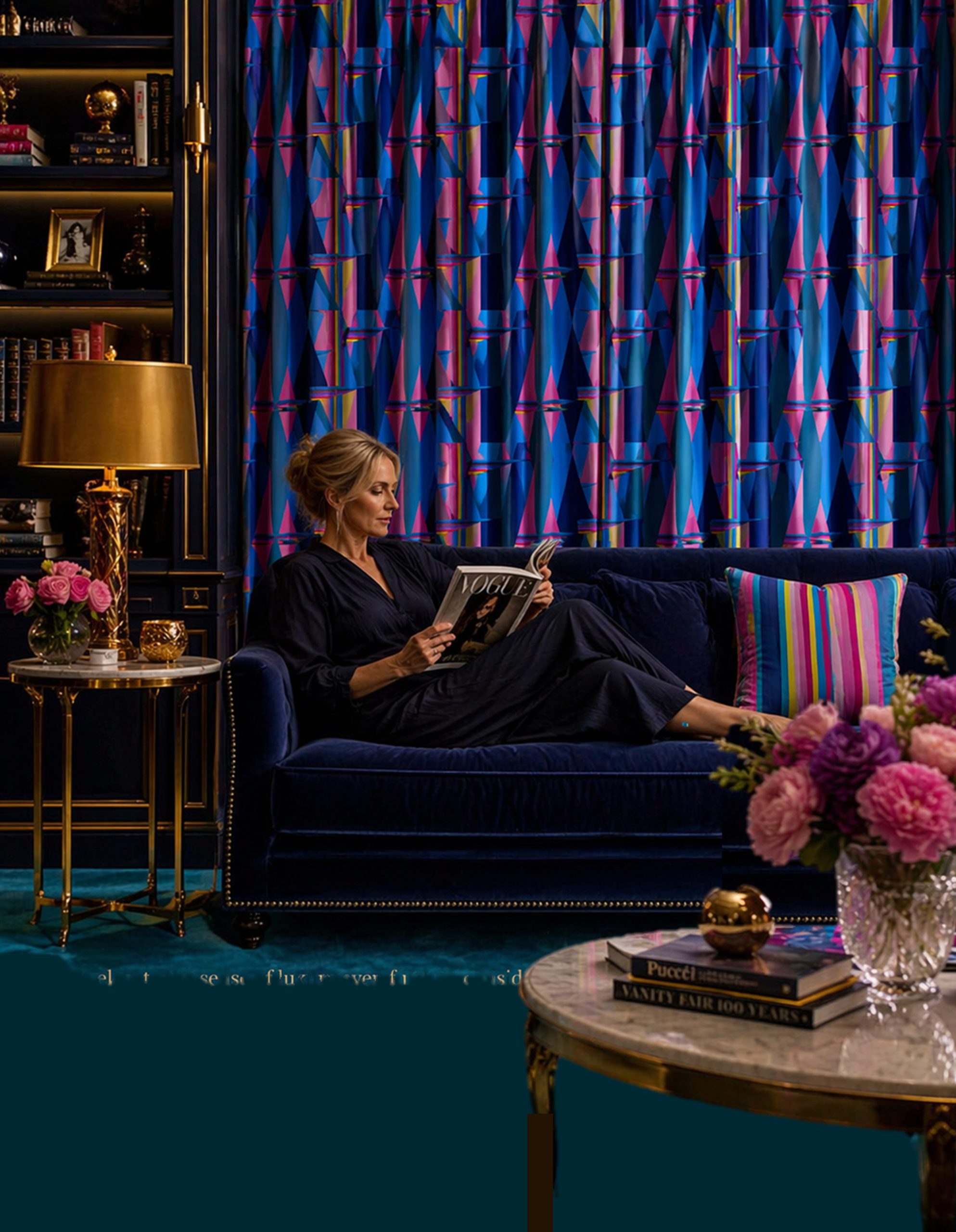 Luxury curtains with Paradise pattern